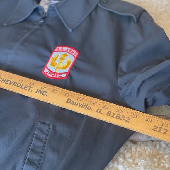 US ARMY JROTC UNISEX S DRESS JACKET MALE FEMALE WINDBREAKER BLACK UNIFORM - Picture 9 of 14